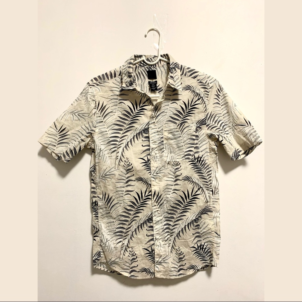 H&M | Summer Print Beige Shirt